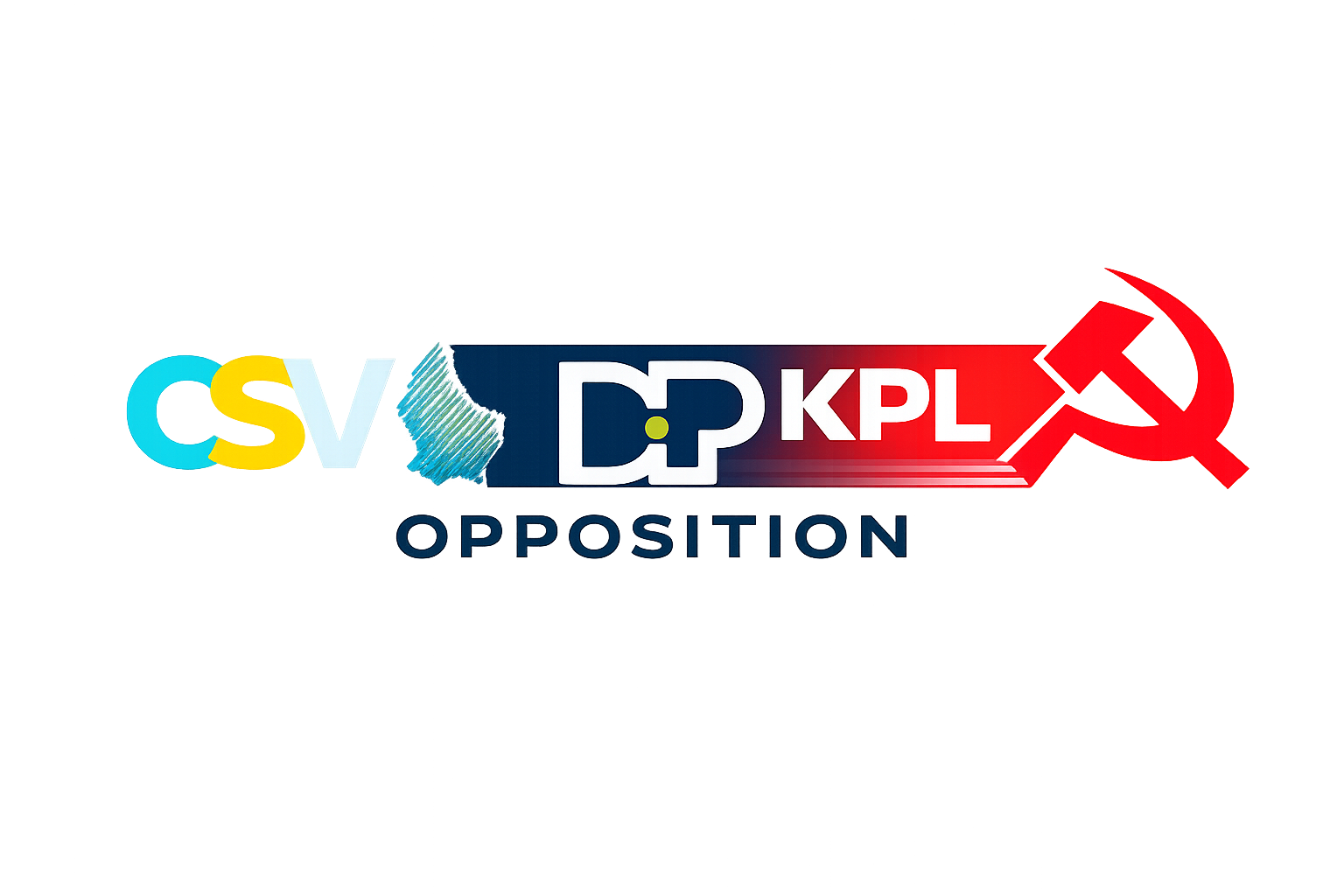 D’Oppositioun zu Rëmeleng: CSV, DP a KPL am Verglach